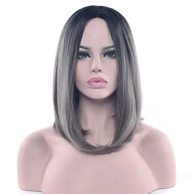 Black Ombre Rooted to Pastel Shade Cosplay Wig - Image 16