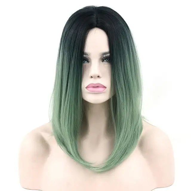 Black Ombre Rooted to Pastel Shade Cosplay Wig - Image 9
