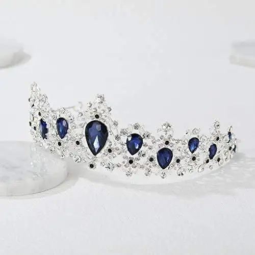 Princess Headpiece Crystal Tiara Crown - Image 4
