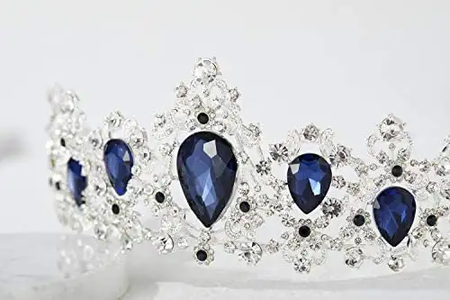Princess Headpiece Crystal Tiara Crown - Image 5
