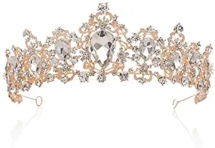 Princess Headpiece Crystal Tiara Crown - Image 6