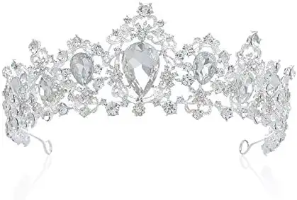 Princess Headpiece Crystal Tiara Crown - Image 7