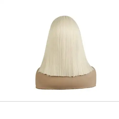 Blunt Cut Wig with with Bangs - Image 4