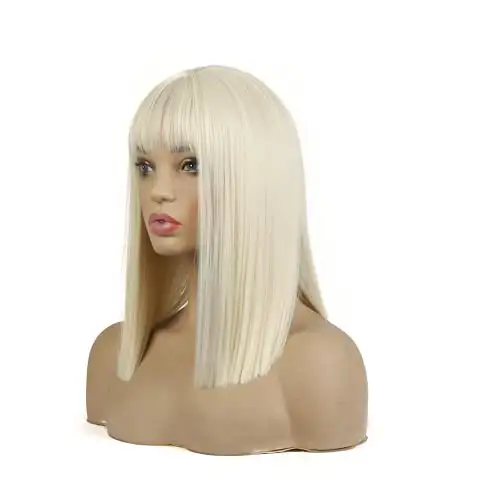 Blunt Cut Wig with with Bangs - Image 8