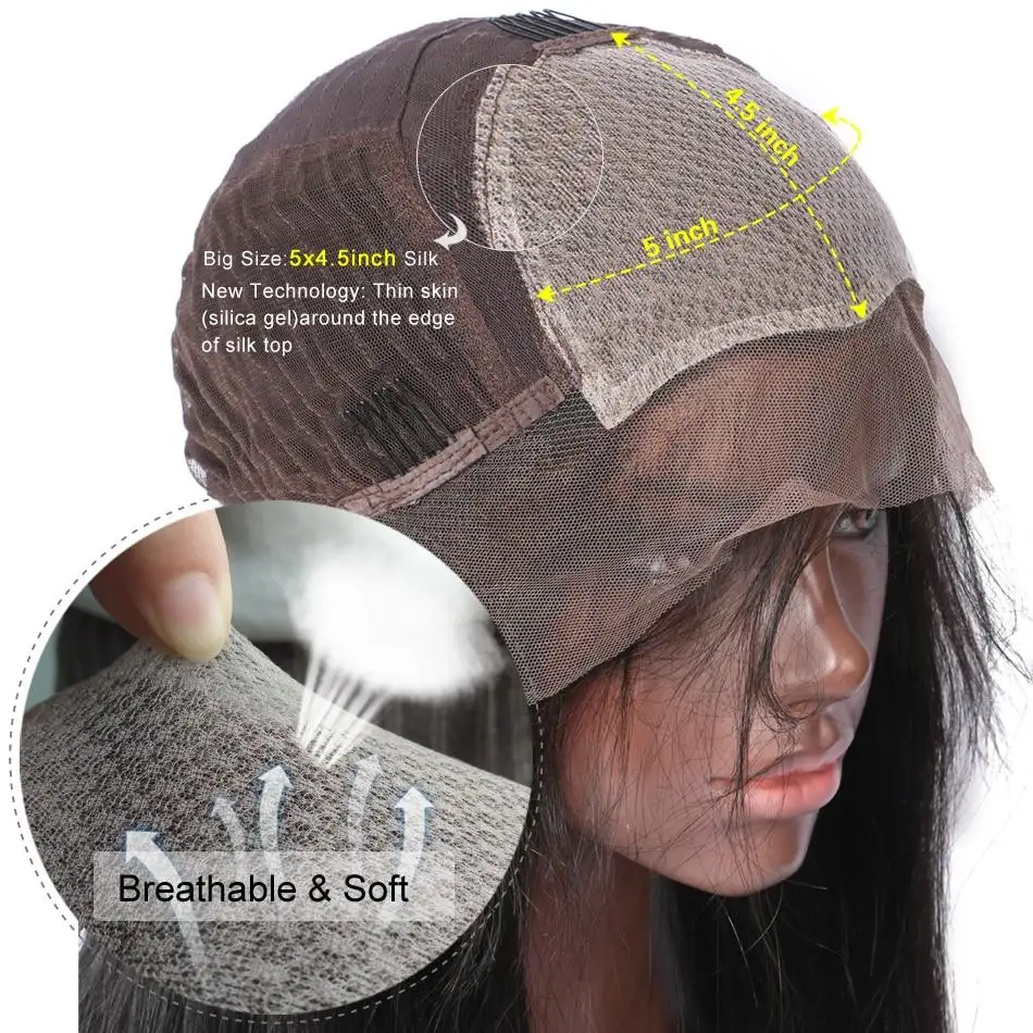 Kia Brazilian Remy Human Hair Silk Top Lace Front Bob - Image 5