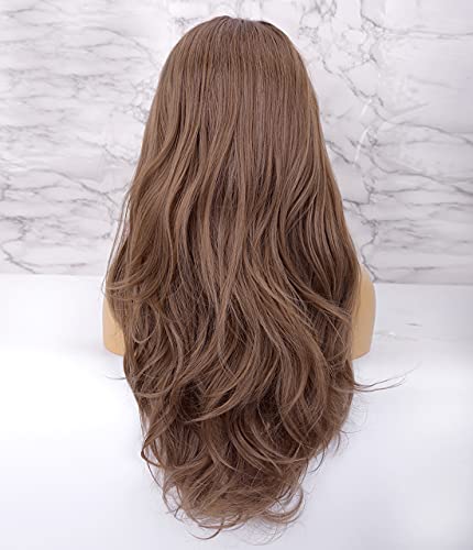 Cafe Brown Synthetic Lace Front Wig - Image 4