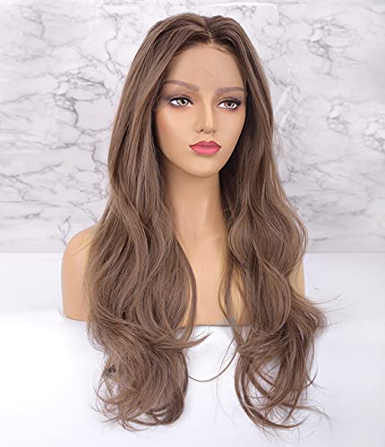 Cafe Brown Synthetic Lace Front Wig - Image 5