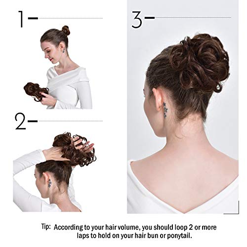 Bun Updo Hairpiece Chignon - Image 3