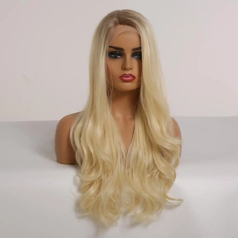 Carissa | Rooted Honey Brown to Blonde Ombre Lace Wig - Image 3