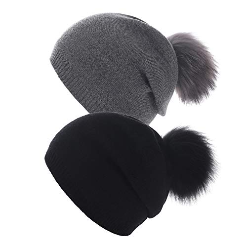Cashmere Knit Wool Beanie - Image 13