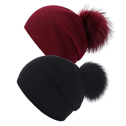 Cashmere Knit Wool Beanie - Image 17