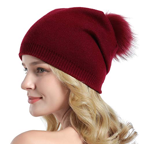 Cashmere Knit Wool Beanie - Image 19