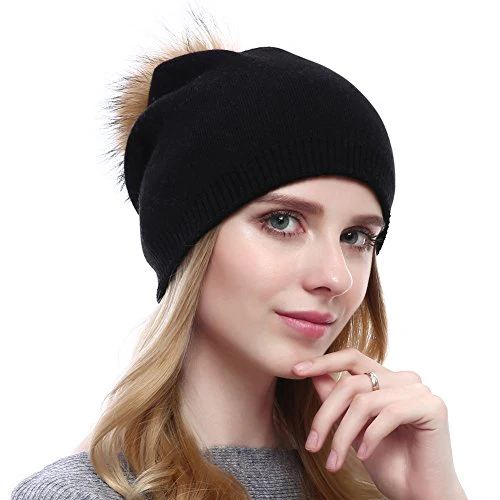 Cashmere Knit Wool Beanie - Image 35