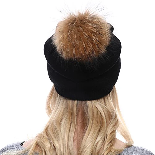 Cashmere Knit Wool Beanie - Image 38