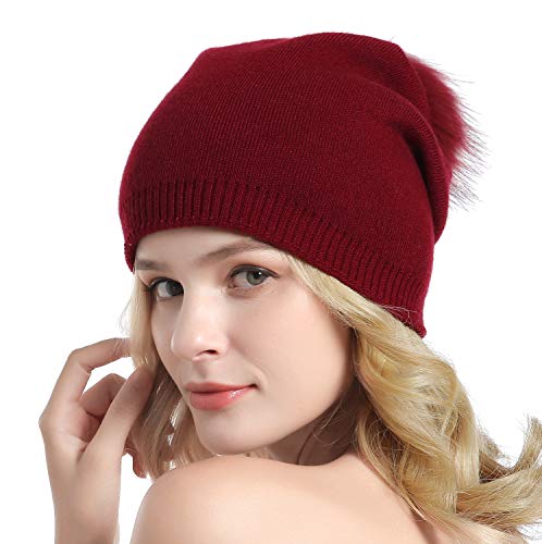 Cashmere Knit Wool Beanie - Image 47