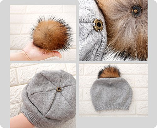 Cashmere Knit Wool Beanie - Image 5