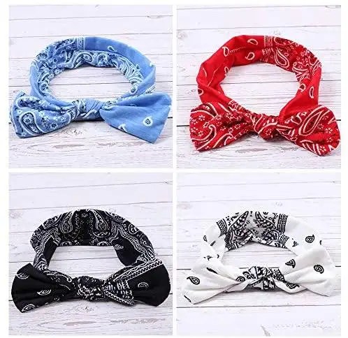 Paisley Printed Fashion Headband & Hair Scrunchies Accessories Set - Image 4
