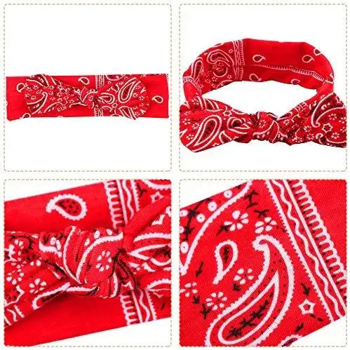 Paisley Printed Fashion Headband & Hair Scrunchies Accessories Set - Image 8