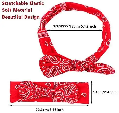 Paisley Printed Fashion Headband & Hair Scrunchies Accessories Set - Image 9