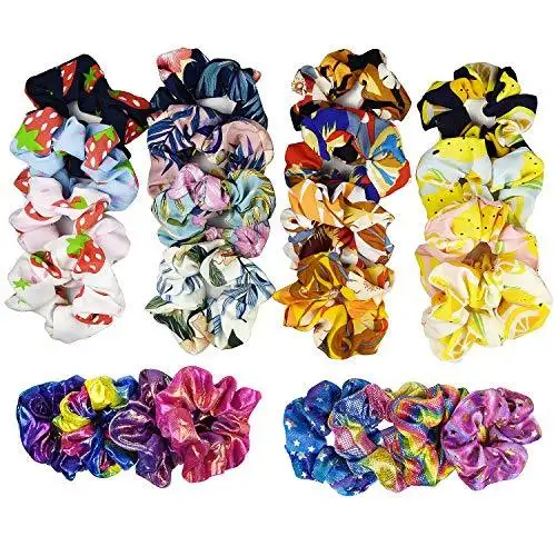 Chiffon Hair Scrunchies Mega Hair Accessories Set - Image 11