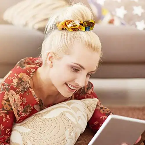 Chiffon Hair Scrunchies Mega Hair Accessories Set - Image 2