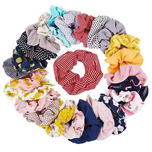 Chiffon Hair Scrunchies Mega Hair Accessories Set - Image 3