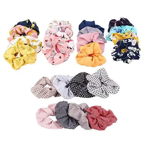 Chiffon Hair Scrunchies Mega Hair Accessories Set - Image 8
