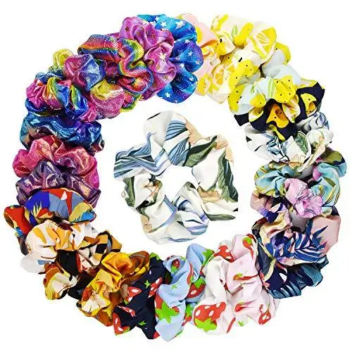 Chiffon Hair Scrunchies Mega Hair Accessories Set - Image 9