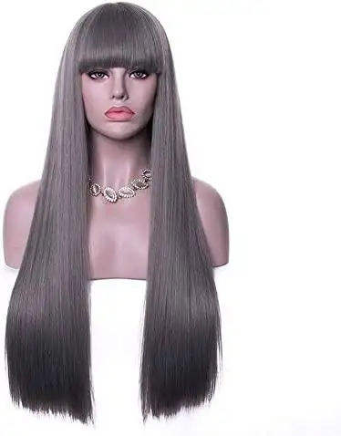 Chloe Long Wig with Bangs - Image 6