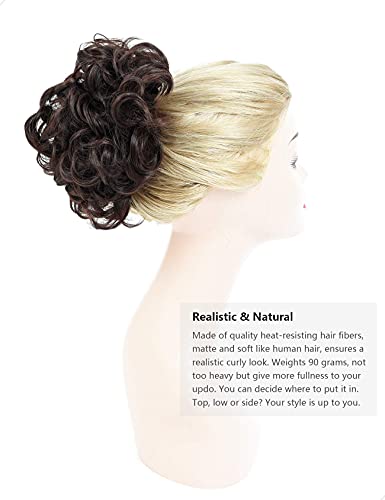 Classic Curly Chignon Hairpiece Bun - Image 23