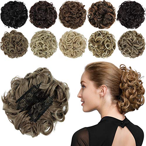 Classic Curly Chignon Hairpiece Bun - Image 26