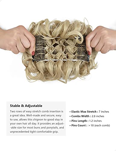 Classic Curly Chignon Hairpiece Bun - Image 34