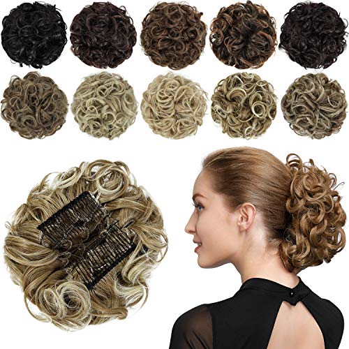 Classic Curly Chignon Hairpiece Bun - Image 43