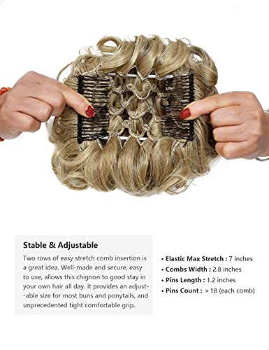 Classic Curly Chignon Hairpiece Bun - Image 45