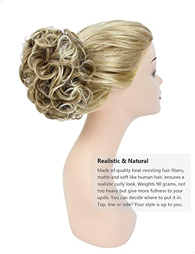 Classic Curly Chignon Hairpiece Bun - Image 46