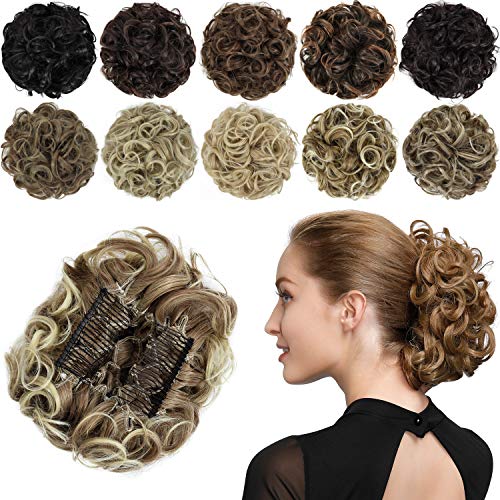 Classic Curly Chignon Hairpiece Bun - Image 49