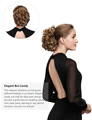 Classic Curly Chignon Hairpiece Bun - Image 6
