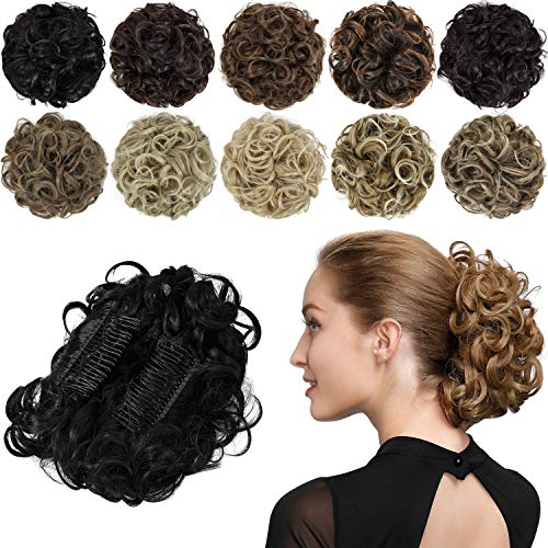 Classic Curly Chignon Hairpiece Bun - Image 8