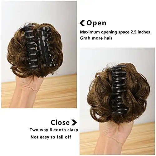 Claw Clip Hair Bun Extension - Image 12