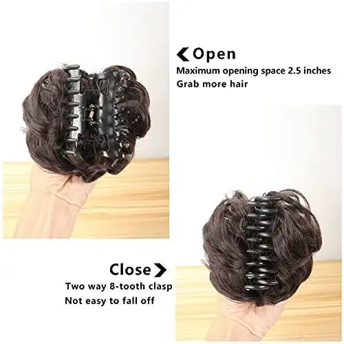 Claw Clip Hair Bun Extension - Image 17