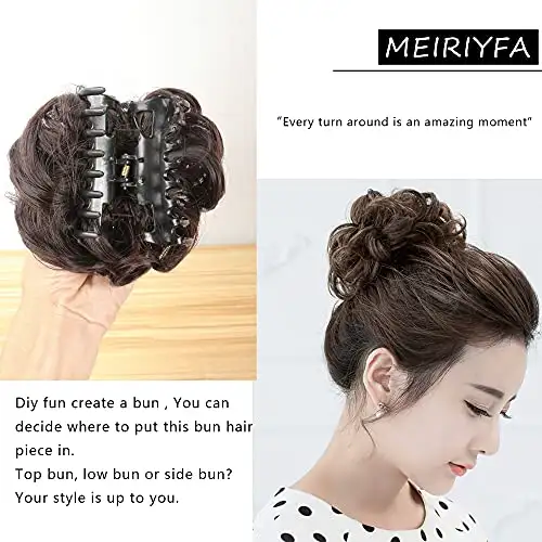 Claw Clip Hair Bun Extension - Image 18