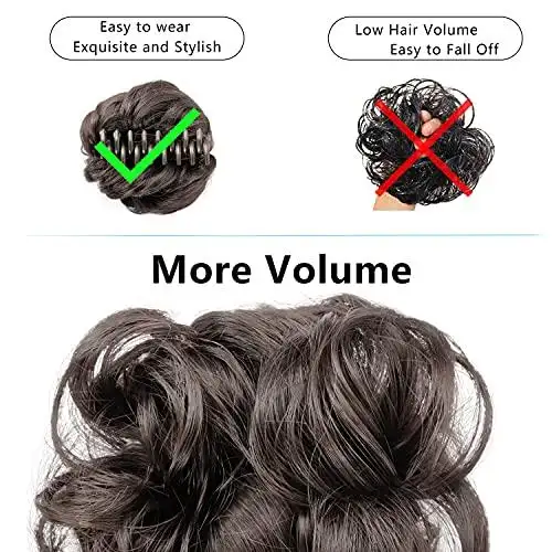 Claw Clip Hair Bun Extension - Image 19