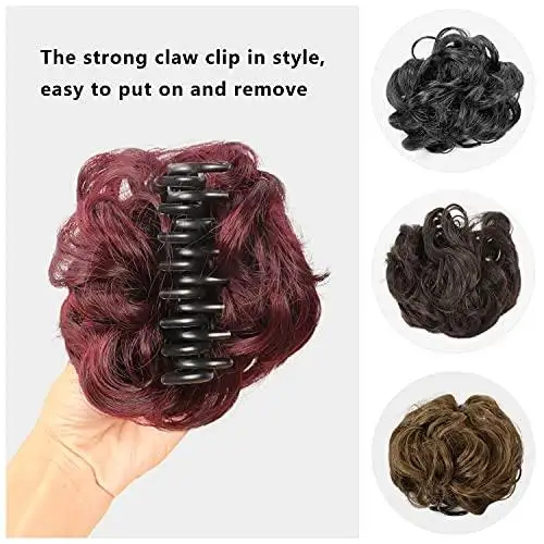 Claw Clip Hair Bun Extension - Image 3