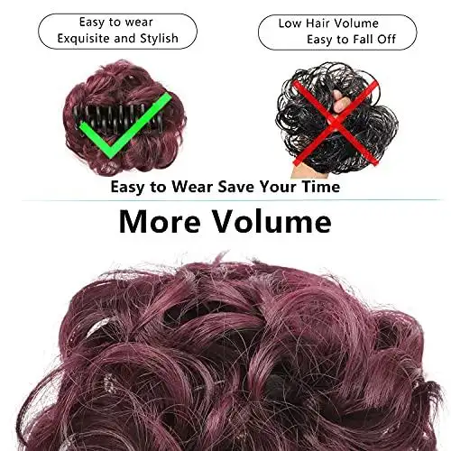 Claw Clip Hair Bun Extension - Image 6
