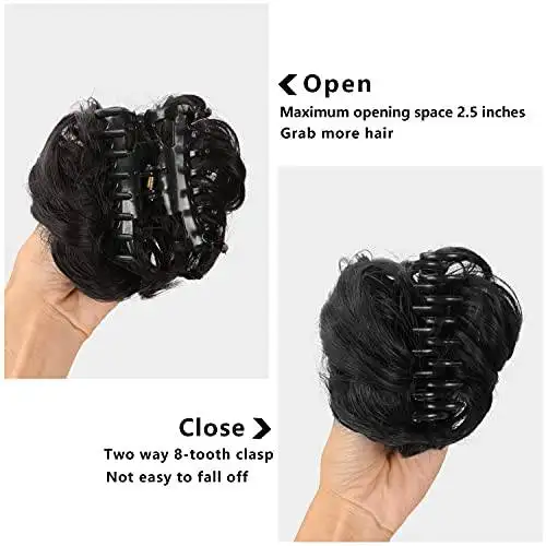 Claw Clip Hair Bun Extension - Image 8