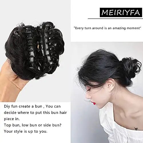 Claw Clip Hair Bun Extension - Image 9