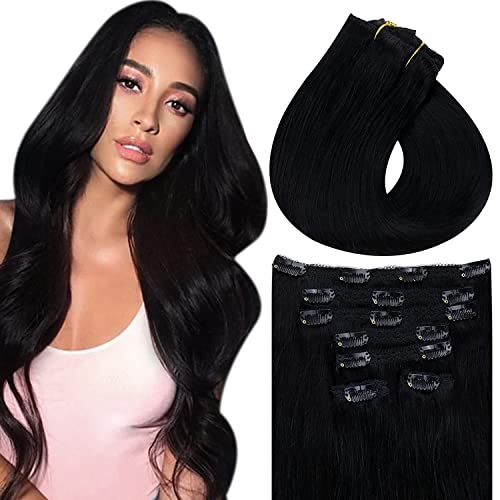 Clip in Balayage Chocolate Brown to Caramel Blonde and Brown Human  Hair Extensions - Image 24