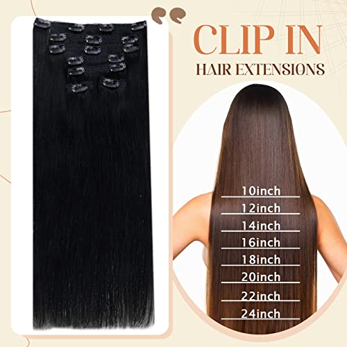 Clip in Balayage Chocolate Brown to Caramel Blonde and Brown Human  Hair Extensions - Image 26