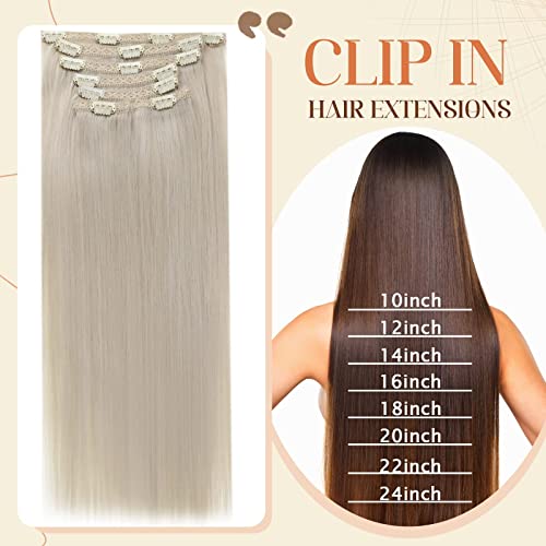 Clip in Balayage Chocolate Brown to Caramel Blonde and Brown Human  Hair Extensions - Image 72