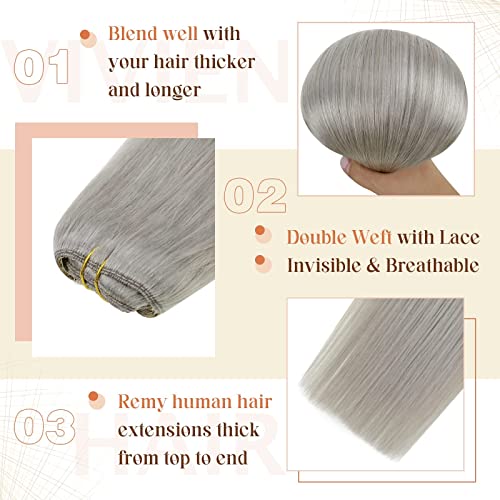 Clip in Balayage Chocolate Brown to Caramel Blonde and Brown Human  Hair Extensions - Image 78